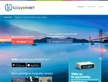 Tablet Screenshot of kolayefekt.com